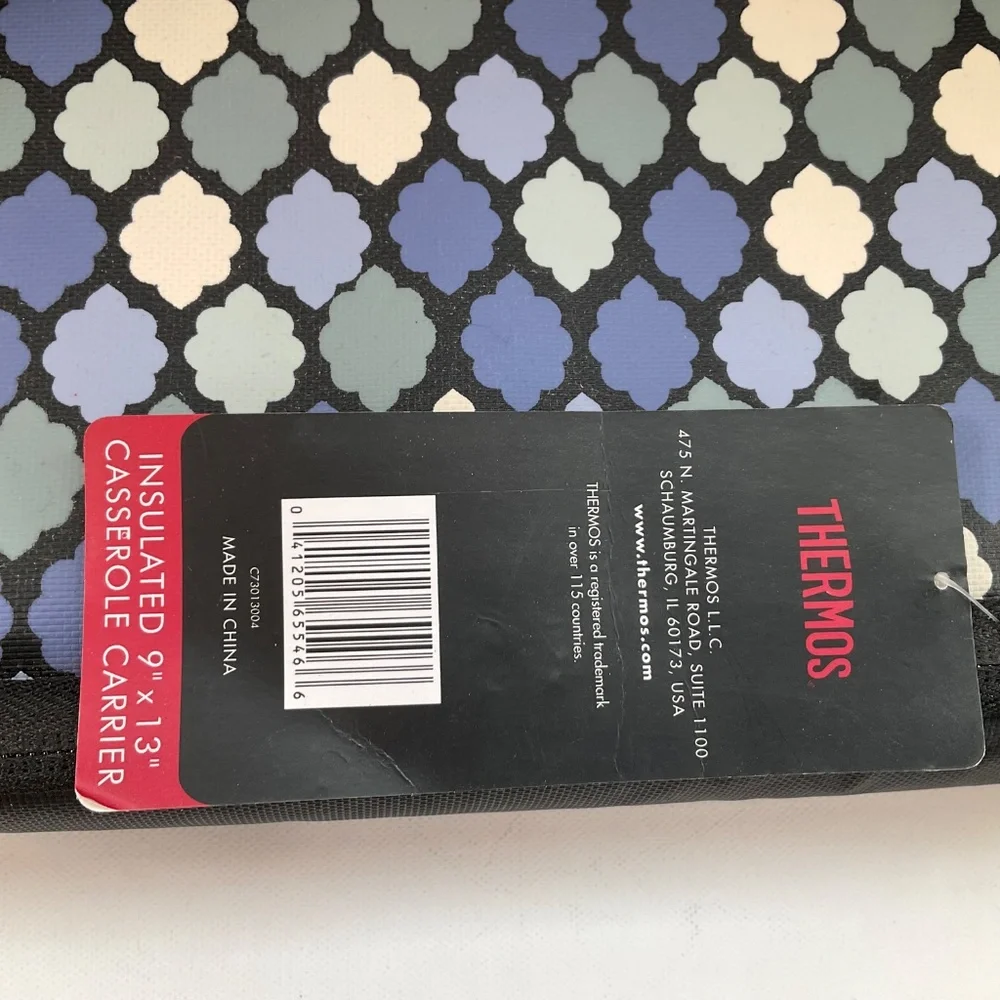 SALE‼️THERMOS INSULATED CASSEROLE CARRIER PICNIC POTLUCK MEAL DELIVERY 9” x12”